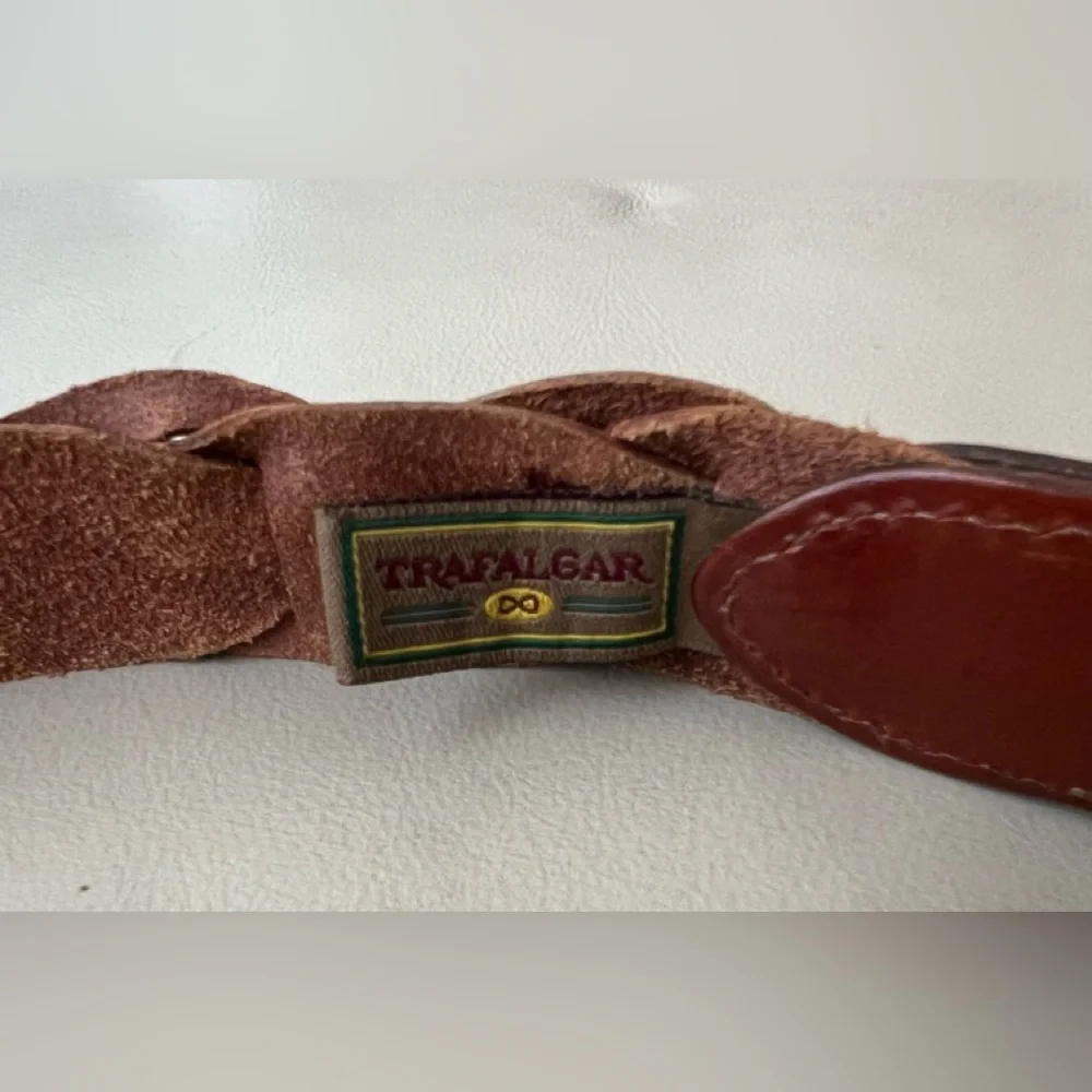 Trafalgar Woven Leather Belt - Size 34